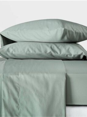 Casaluna Supima Cotton Sheet Set NEW Sage Green